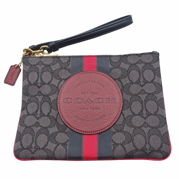 Coach Dempsey Patch Gallery Wristlet Pouch & Zip Around Wallet Bundle - 2 Pieces - Picture 2 of 16